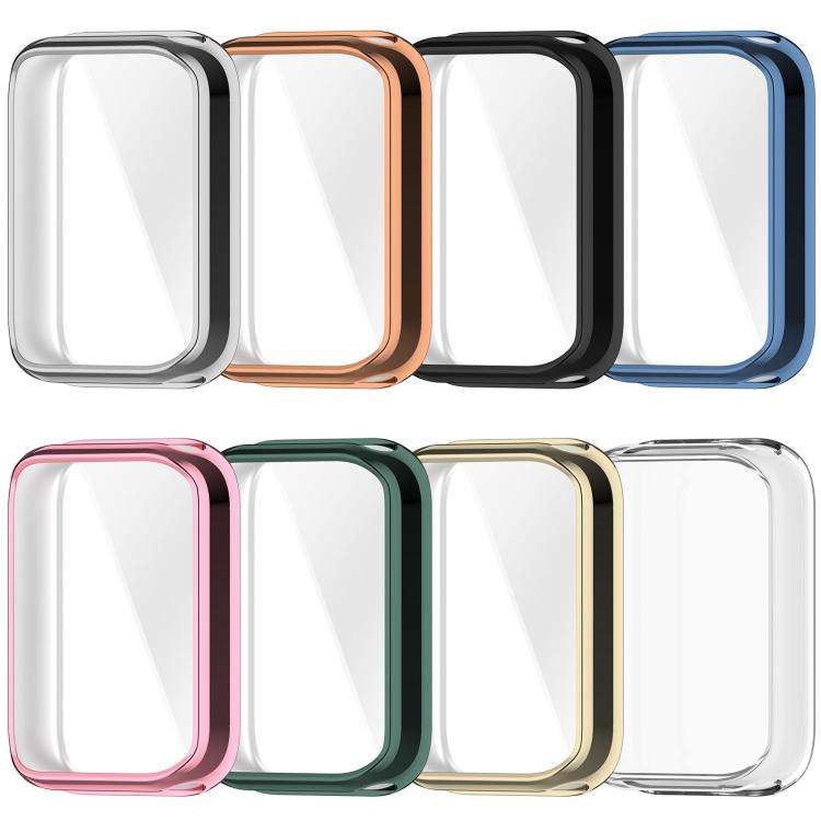 For Xiaomi Smart Band 10 Pro Ceramic Electroplated TPU Full Coverage Watch Protective Case(Silver)