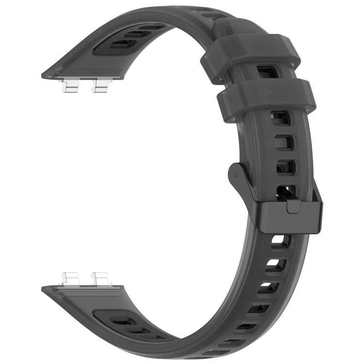 For Huawei Band 11 / Band 11 Pro Translucent Jelly Silicone Watch Band(Black)
