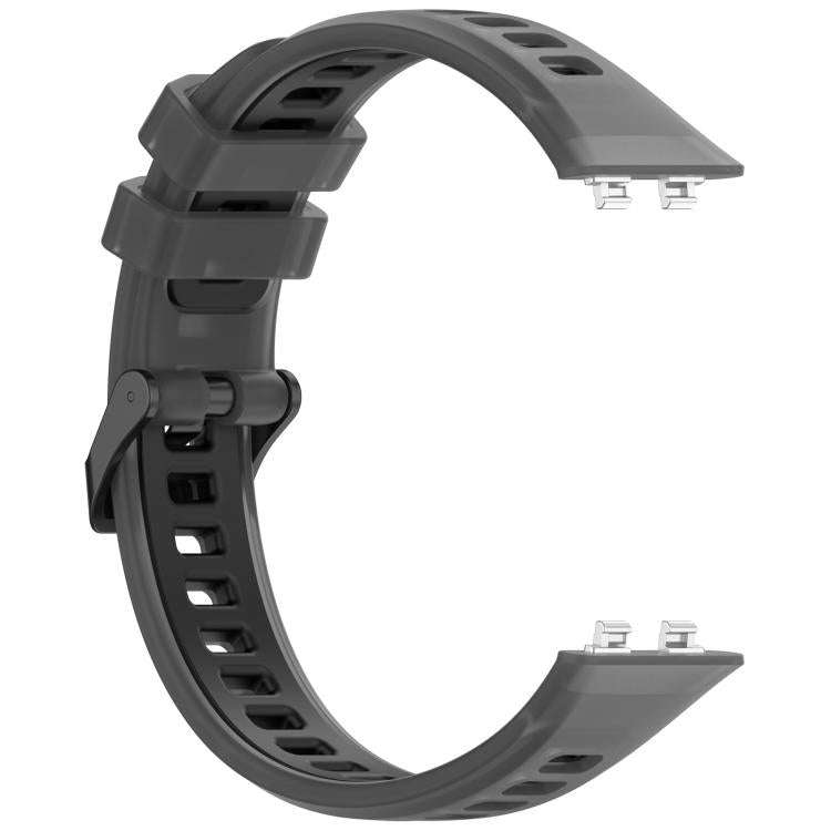 For Huawei Band 11 / Band 11 Pro Translucent Jelly Silicone Watch Band(Black)