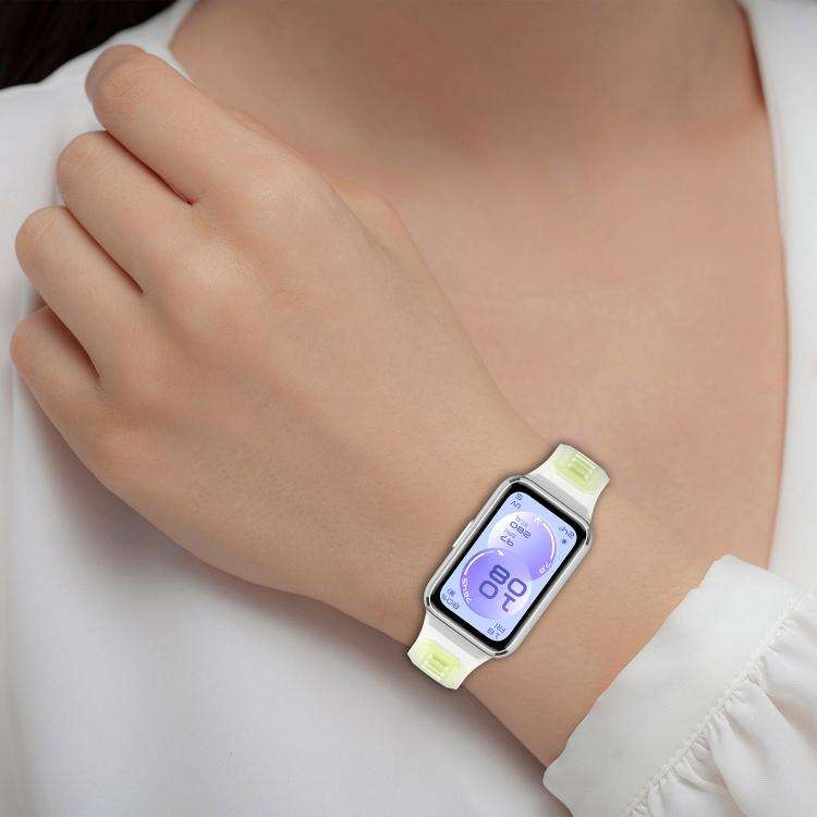 For Huawei Band 11 / Band 11 Pro Translucent Jelly Silicone Watch Band(White)