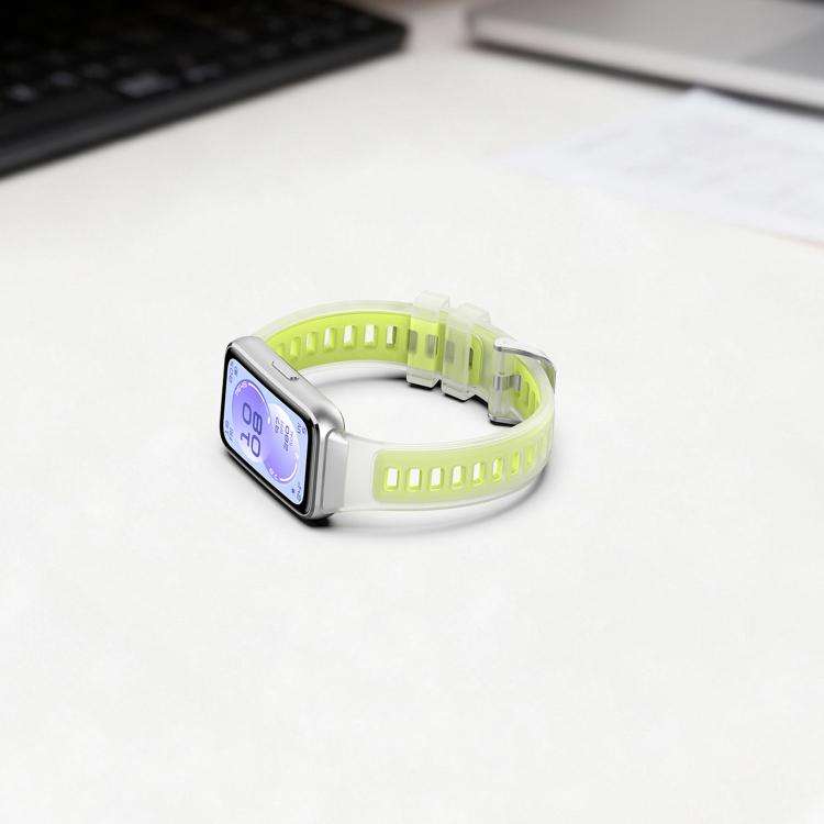 For Huawei Band 11 / Band 11 Pro Translucent Jelly Silicone Watch Band(White)