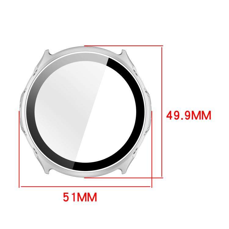 For Amazfit Cheetah 2 Pro  / Cheetah 2 Ultra Tempered Film Integrated PC Watch Protective Case(Iv...