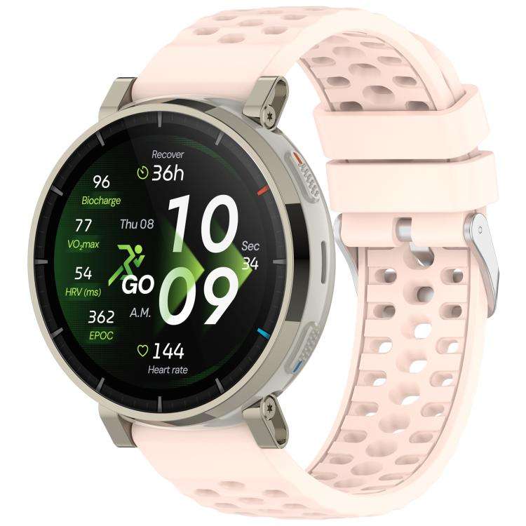 For Amazfit Cheetah 2 Pro Official Same Style Silicone Breathable Watch Band(Pink)