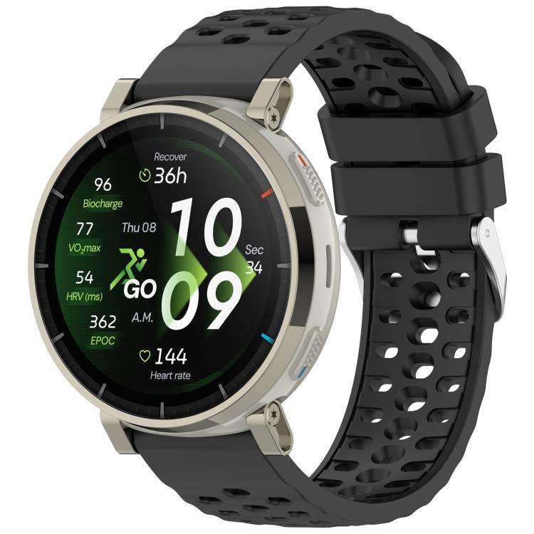 For Amazfit Cheetah 2 Pro Official Same Style Silicone Breathable Watch Band(Black)