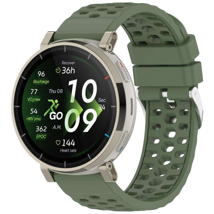 For Amazfit Cheetah 2 Pro Official Same Style Silicone Breathable Watch Band(Green)