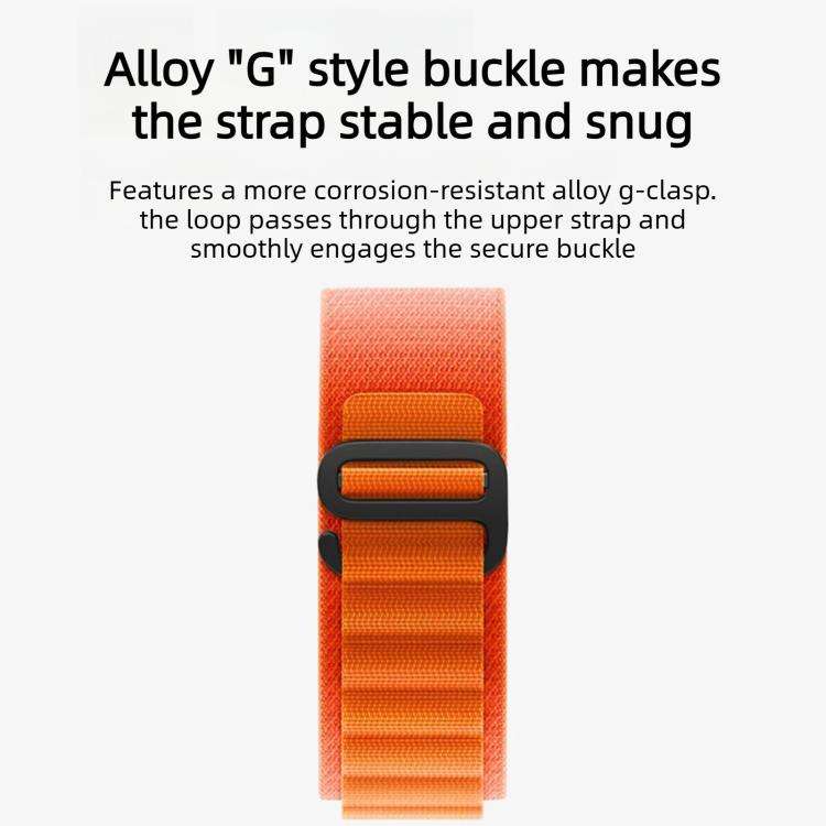 For Gamin 20mm C Buckle Two-Section High Mountain Loop Nylon Watch Band(Olive Green Black)