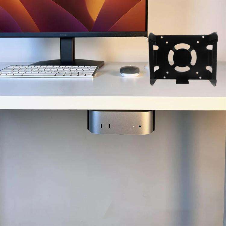 For Mac Mini M4/M4 Pro 2024 Smart Host Full Metal Wall Mount Rack