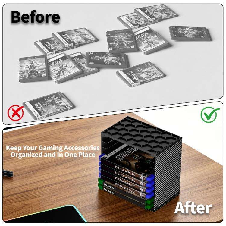 For Nintendo Switch / PS5 / PS4 / XBOX 2pcs Game Disc Storage Tower DIY Modular