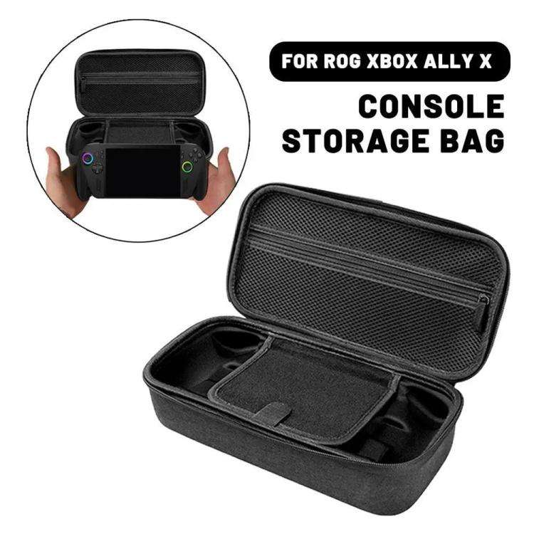For Asus ROG Xbox Ally X 2025 Gaming Console Shockproof EVA Hard Shell Travel Storage Bag(Black)