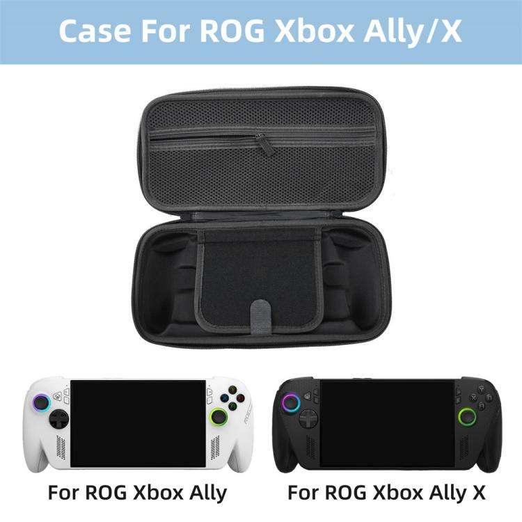 For Asus ROG Xbox Ally X 2025 Gaming Console Shockproof EVA Hard Shell Travel Storage Bag(Black)