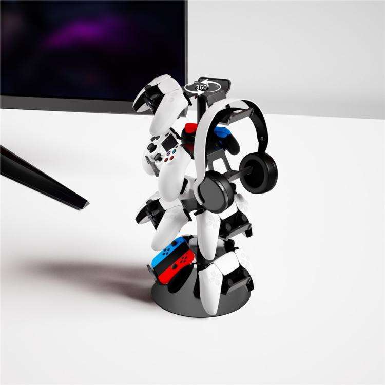 For MicroSoft XBOX / Sony PS5 / Nintendo Switch 360 Degree Rotating 4-Tier Game Controller Stand