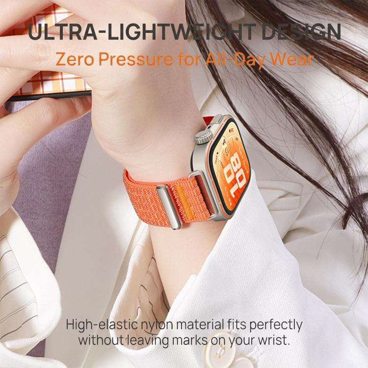 For Huawei Watch Fit 5 / Fit 5 Pro / Fit 4 Two Section Nylon Woven Breathable Hook And Loop Faste...