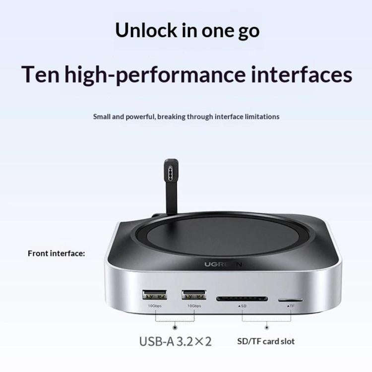 UGREEN CM841-65487 11-in-1 M.2 NVMe SSD Enclosure Docking Station for Mac Mini M4 / M4 Pro