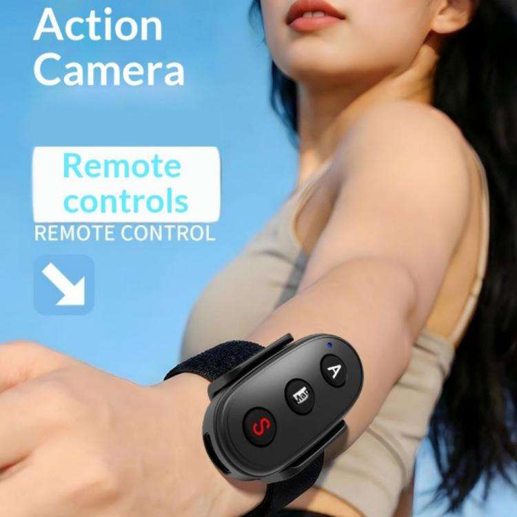 D09 3-Button BT Remote Control For DJI, Insta360, GoPro And Other Action Cameras, Smartphones(Black)