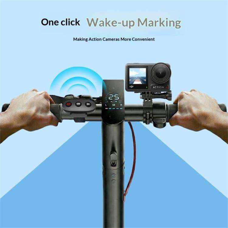 D09 3-Button BT Remote Control For DJI, Insta360, GoPro And Other Action Cameras, Smartphones(Black)