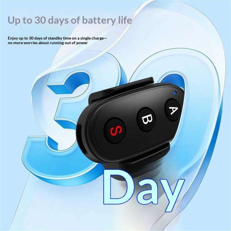 D09 3-Button BT Remote Control For DJI, Insta360, GoPro And Other Action Cameras, Smartphones(Black)