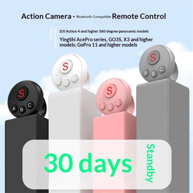 D11 BT Remote Control Ring Wearable Action Camera Controller For DJI Action, GoPro, Insta360 Acti...