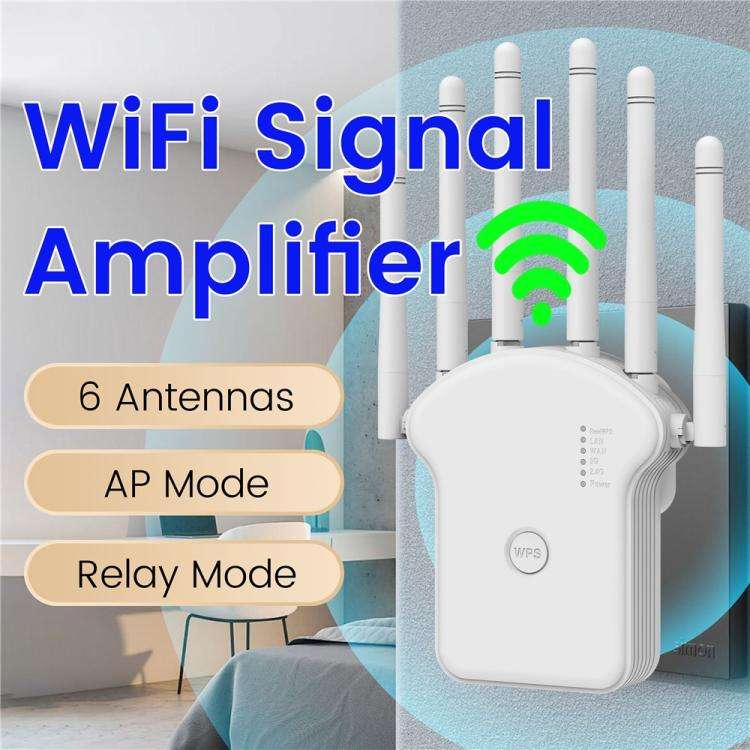 RE1200LN Home Office 1200Mbps WiFi Repeater Extender, Plug:US Plug