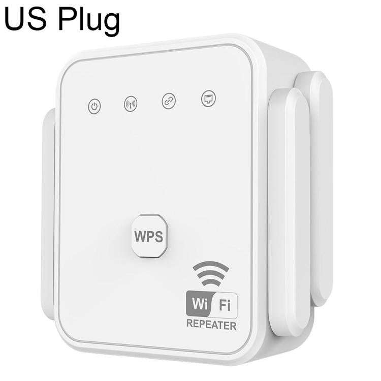 RE300F Home Office Wireless Network Signal Booster 300Mbps, Plug:US Plug(White)