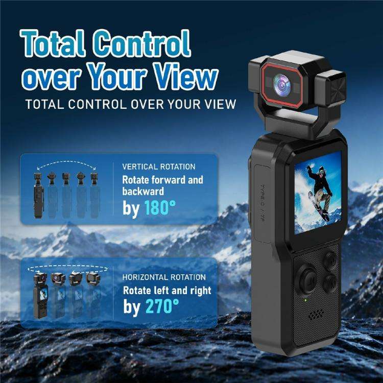 D1 4K HD Recording WiFi Bluetooth Vlogging Camera 1.54 Inch HD Screen Portable Handheld Camera