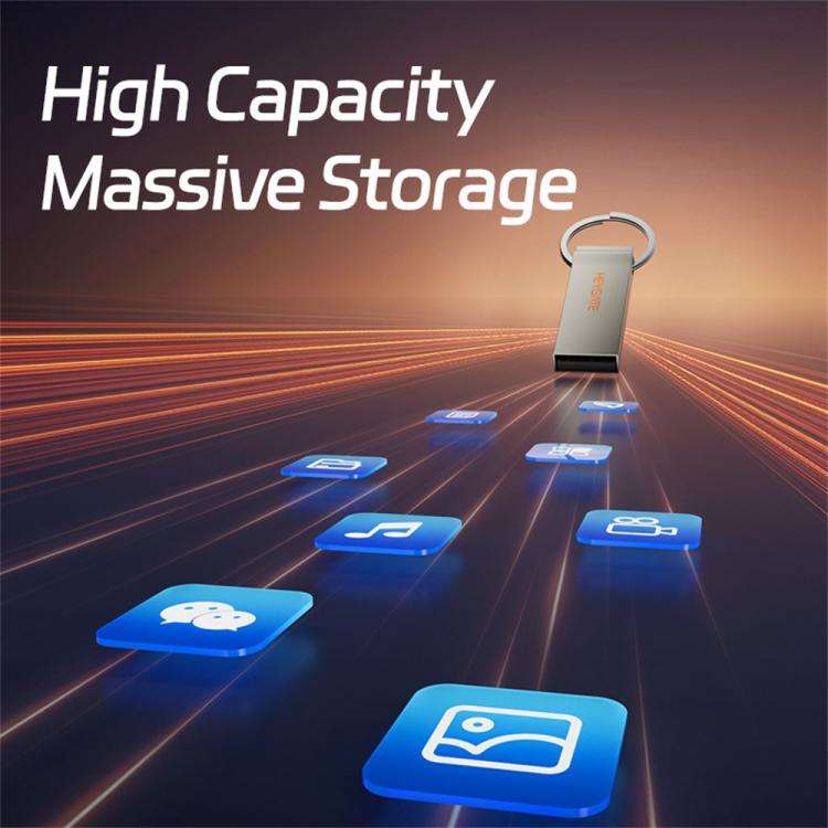 HEYGATE TU20 USB 2.0 Flash Drive Aluminum Alloy Memory Stick for Office School Travel, Capacity:1...