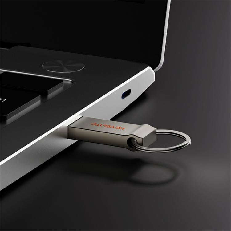 HEYGATE TU20 USB 2.0 Flash Drive Aluminum Alloy Memory Stick for Office School Travel, Capacity:8GB