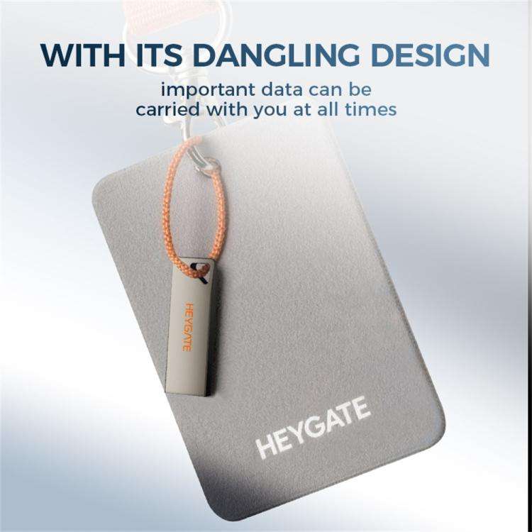 HEYGATE TU10 Aluminum Alloy USB 2.0 Flash Drive Mini Portable Memory Stick, Capacity:32GB