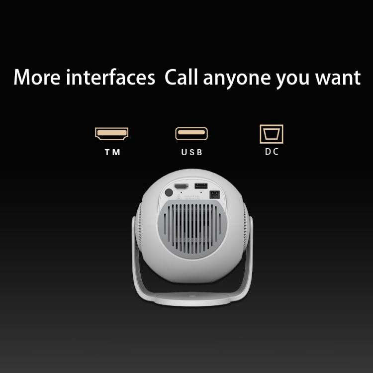 TP360 Android 14 Rotatable Mini Smart Projector Portable Home Theater Projector(UK Plug)
