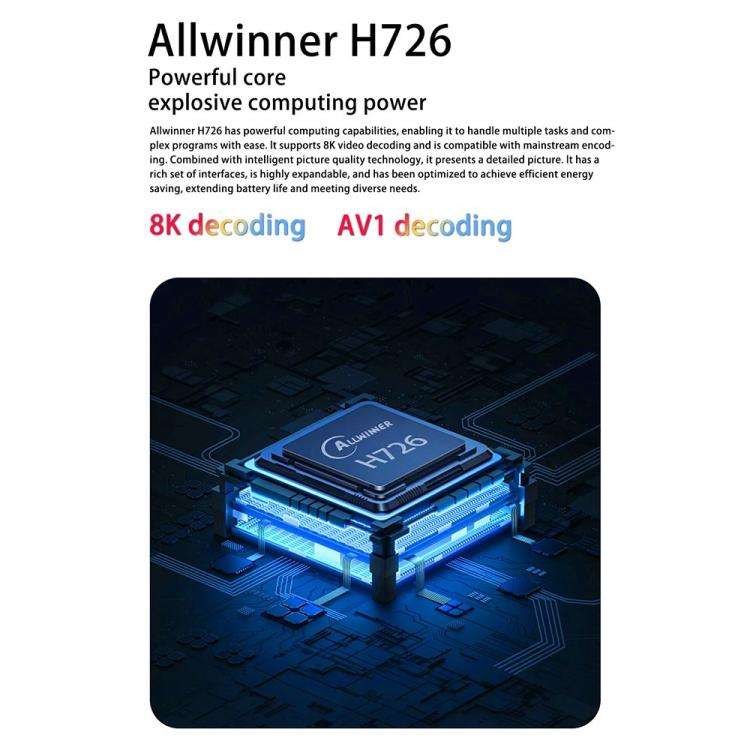 TP360 Android 14 Rotatable Mini Smart Projector Portable Home Theater Projector(US Plug)