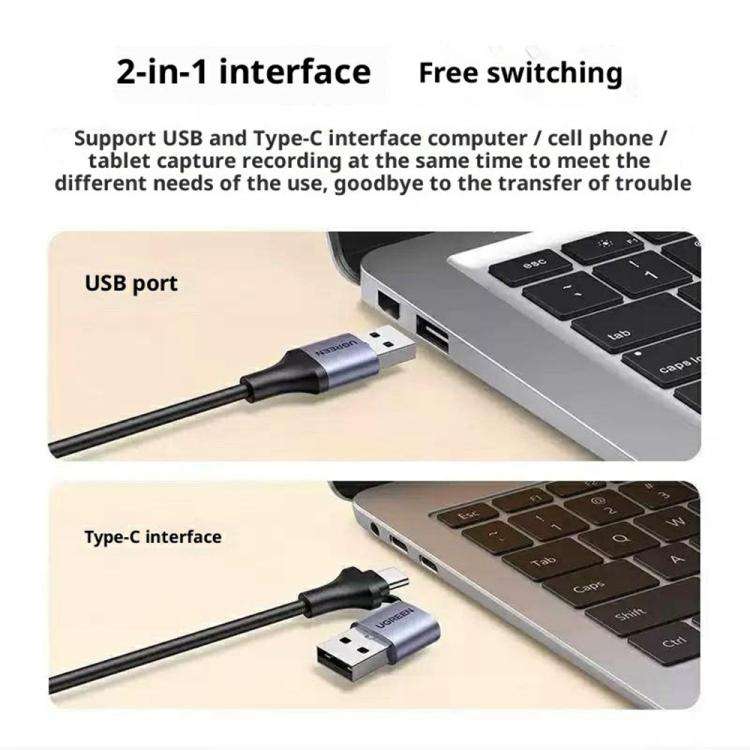 UGREEN CM489 40189 Dual Interface 4K Input 1080P Output Video Capture Card