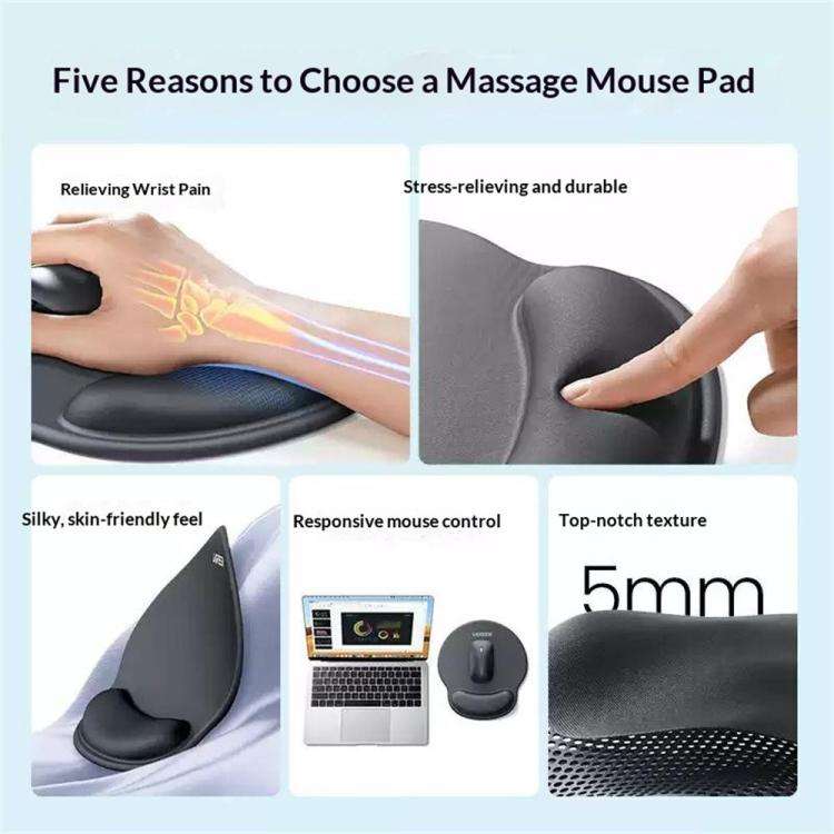 UGREEN LP668 5mm Memory Foam Anti-Slip Ergonomic Wrist Rest Mouse Pad