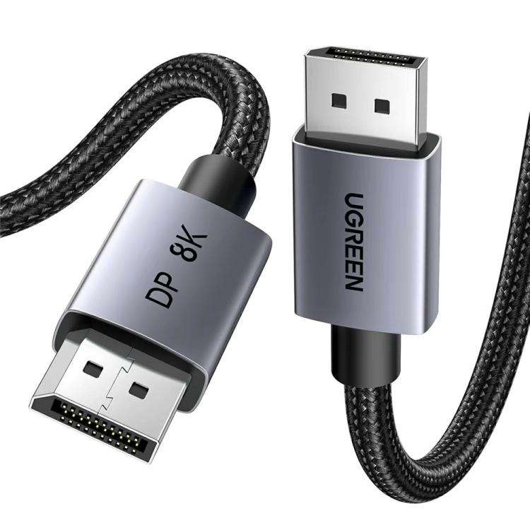 UGREEN DP120 Braided Nylon Cord DisplayPort 1.4 Cable, Length: 5m