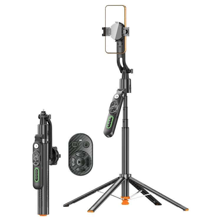 Q625MF For Live Streaming 1.82m Extendable Selfie Stick AI Smart Tracking Auto Open Tripod