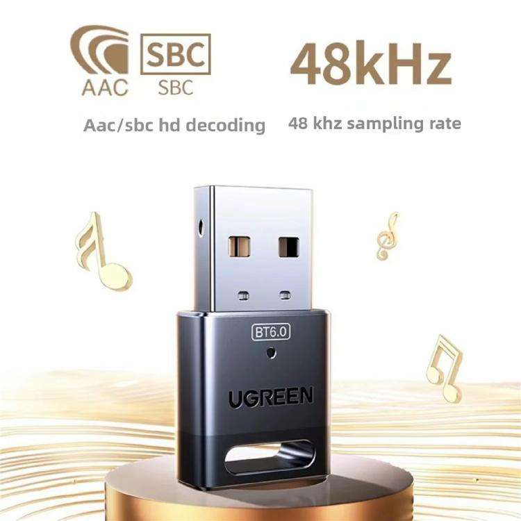 UGREEN 75073 20m Transmission Plug and Play Bluetooth 6.0 USB Adapter