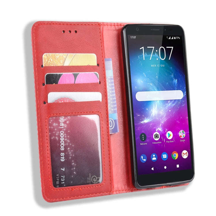 Magnetic Buckle Retro Crazy Horse Texture Horizontal Flip Leather Case for ZTE Blade A5 (2019) , ...