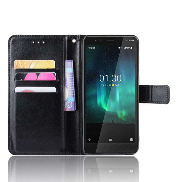Retro Crazy Horse Texture Horizontal Flip Leather Case for Motorola Moto One Pro , with Holder & ...