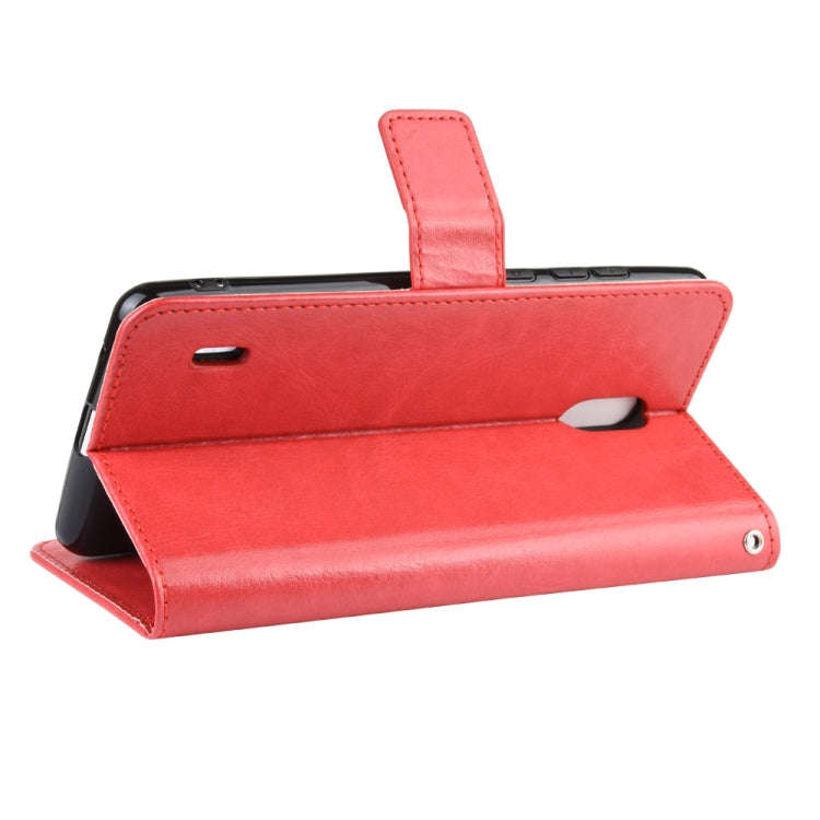 Retro Crazy Horse Texture Horizontal Flip Leather Case for Motorola Moto One Pro , with Holder & ...