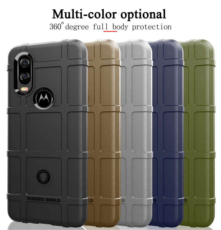 Full Coverage Shockproof TPU Case for Motorola MOTO P50(Brown)