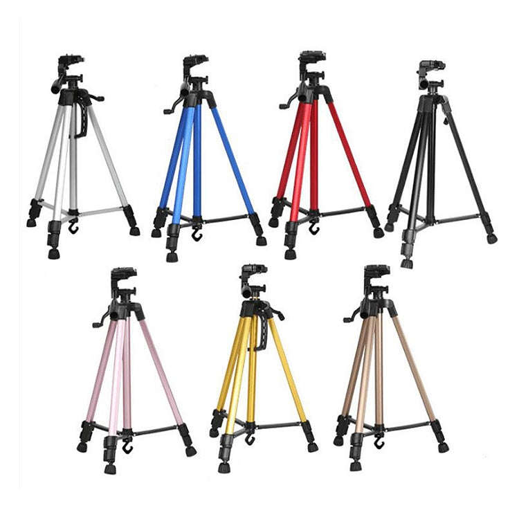 Portable Phone Live Selfie 3366 Tripod Stand DV SLR Camera Self-timer Full Light Bracket(Red)