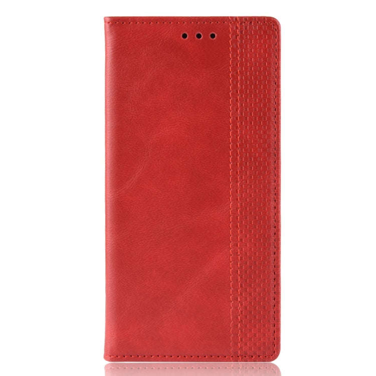 Magnetic Buckle Retro Crazy Horse Texture Horizontal Flip Leather Case for Motorola Moto E6,with ...