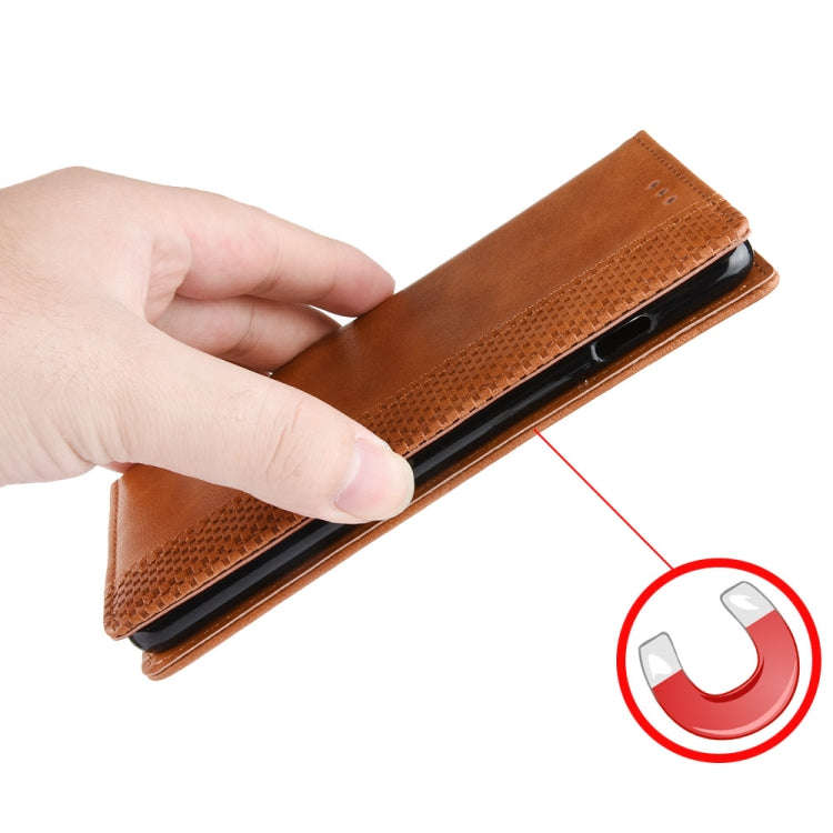 Magnetic Buckle Retro Crazy Horse Texture Horizontal Flip Leather Case for Motorola Moto E6,with ...