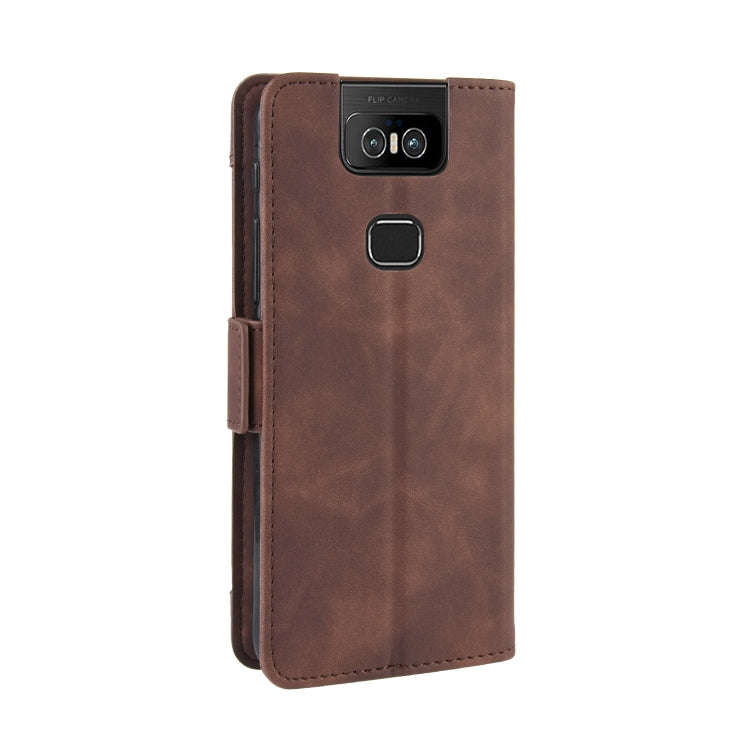 Wallet Style Skin Feel Calf Pattern Leather Case For Asus Zenfone 6 ZS630KL,with Separate Card Sl...
