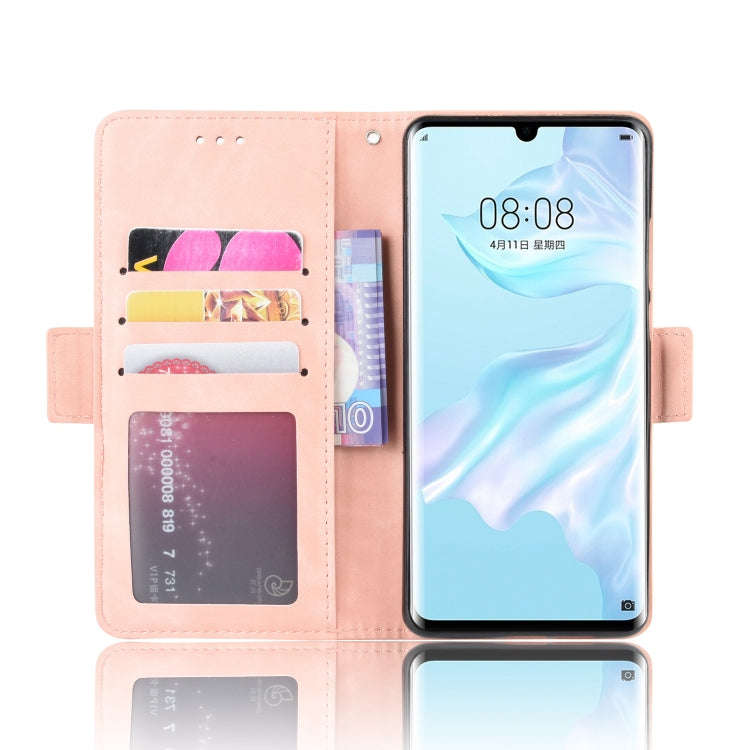 Wallet Style Skin Feel Calf Pattern Leather Case For Huawei P30 Pro,with Separate Card Slot(Pink)