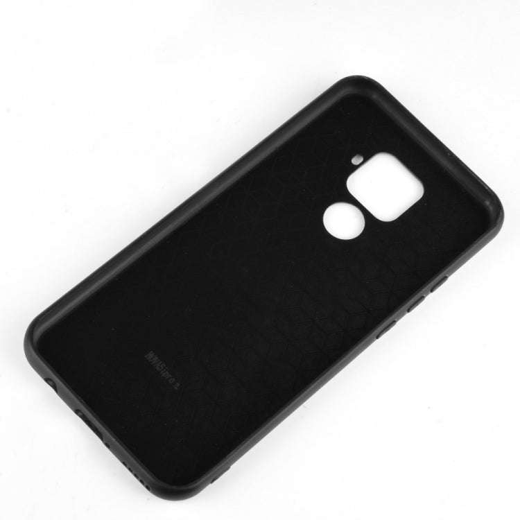 For Huawei Nova 5i Pro / Nova 5z Shockproof Sewing Cow Pattern Skin PC + PU + TPU Case(Blue)