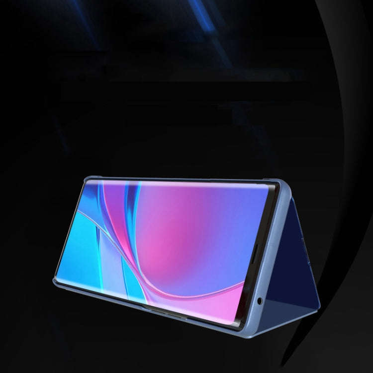 For Huawei V30/V30 Pro Plated Mirror Horizontal Flip Leather Case with Holder(Rors Gold)