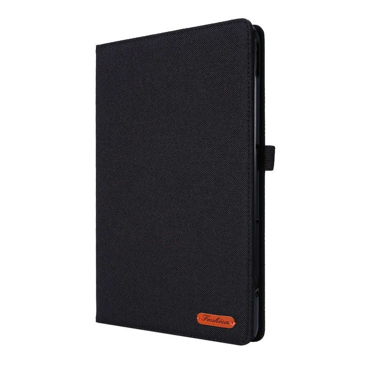 For Huawei Matepad Pro 10.8 Fabric + TPU Flat Protective case With Name Card Clip(Black)