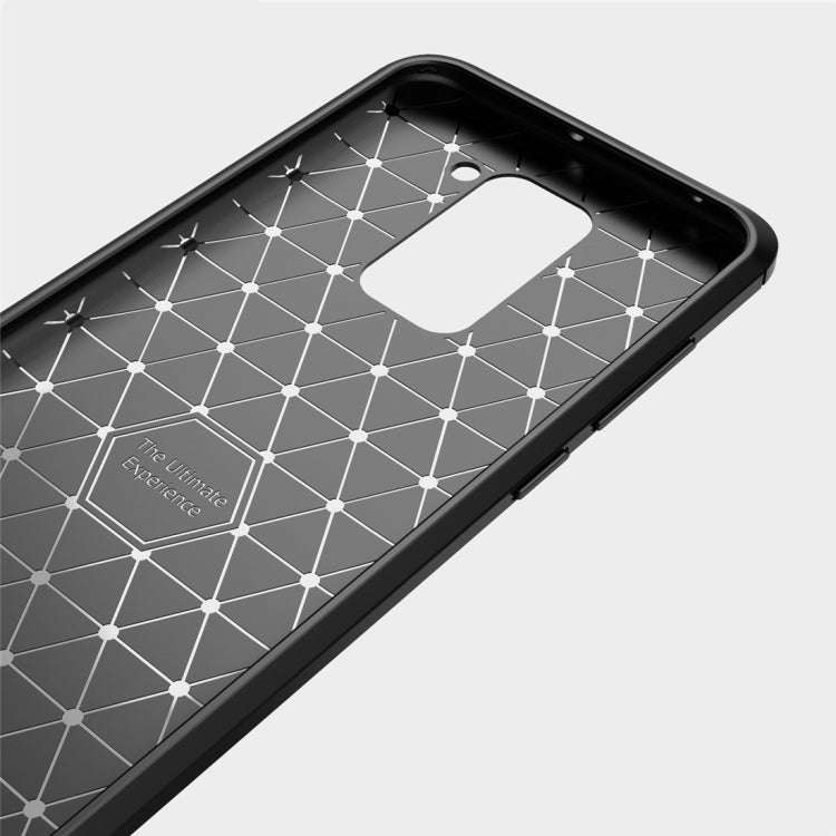 For Xiaomi Redmi Note 9 Brushed Texture Carbon Fiber TPU Case(Black)