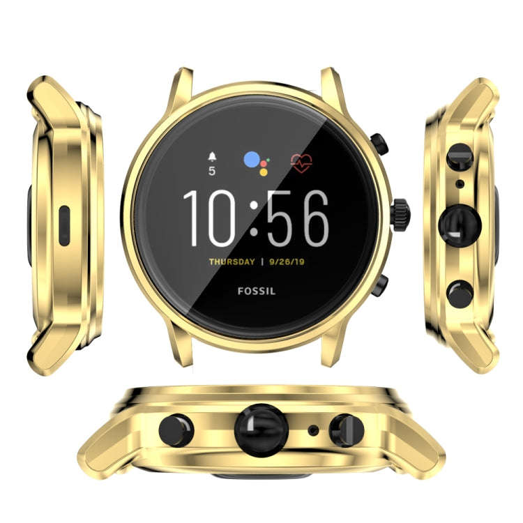 Suitable for FOSSIL Gen 5 Carlyle All-inclusive Electroplated TPU Protective Shell(Gold)