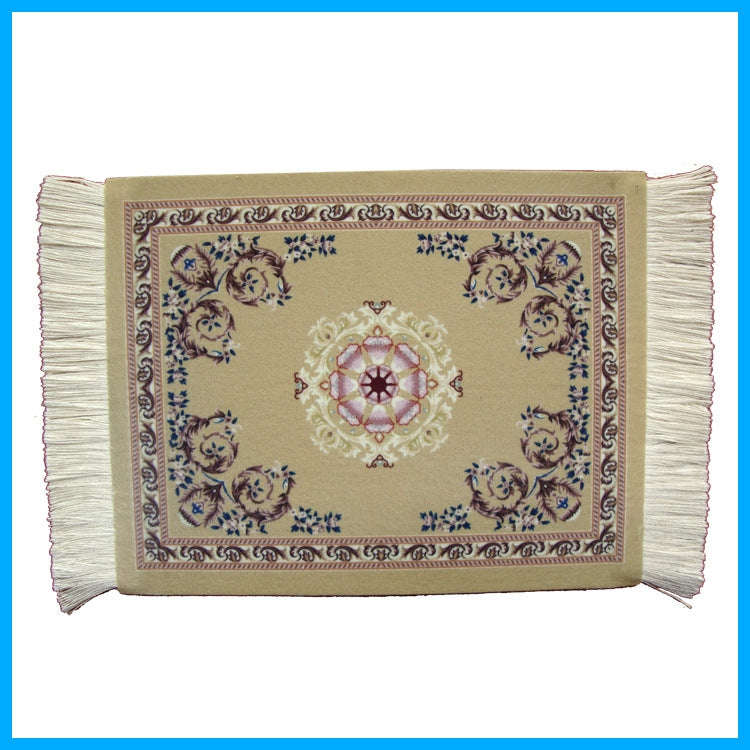 Mini Woven Rug Mat Retro Style Mouse Pad, Ramdom Color Delivery