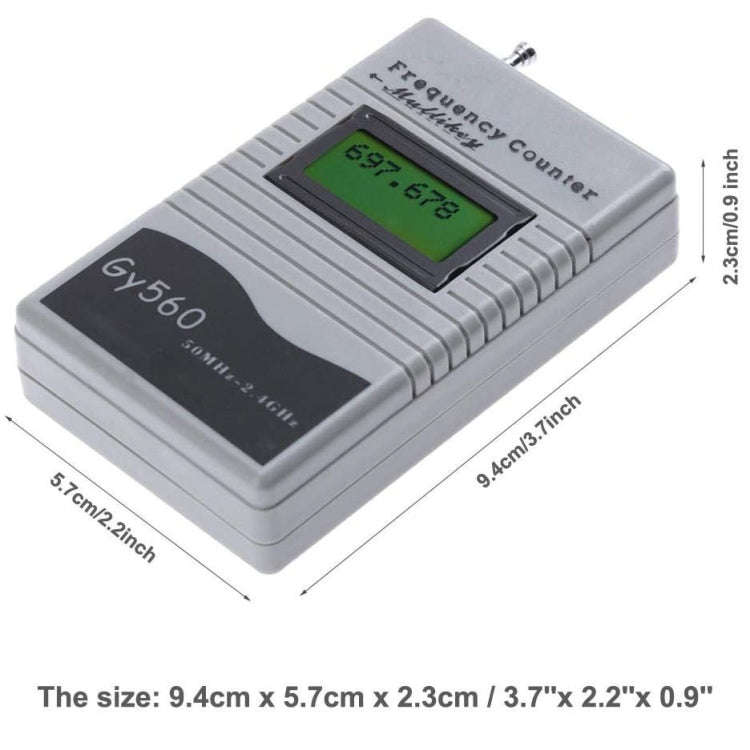 GY560  Portable Handheld Frequency Meter Walkie-talkie Frequency Measurement Tool